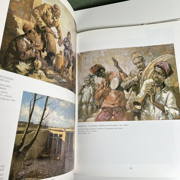 Iran-Armenia Golden Bridges Hardcover Art Book Navasargian 20th Cent Painters - Picture 10 of 13